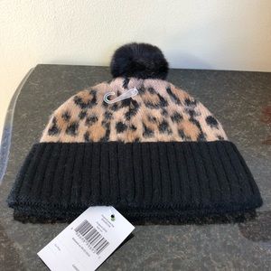 kate spade Accessories - Kate Spade Leopard Pom Hat kate spade Accessories - Kate Spade Leopard Pom Hat